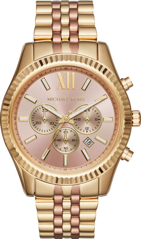 michael kors two tone lexington|michael kors lexington watches.